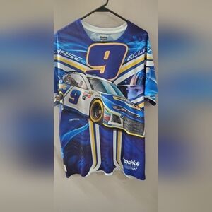 Chase Elliott  Blue Racing Adult Size L T-Shirt